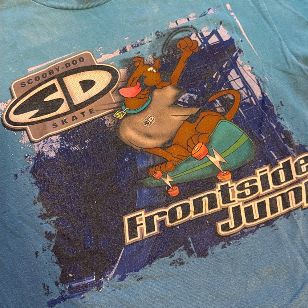 Vintage Blue Scooby-Doo Skate T-Shirt L/XL? - Picture 2 of 7